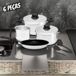 Jogo De Panelas Polidas 6 Peças – Arnix