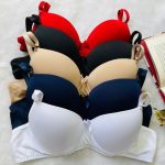 Kit 3 Sutiãs Com Bojo Alça Reforçada Cores Lisas