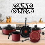 Jogo de Panelas Rochedo Limpa Fácil Limited 5 Peças