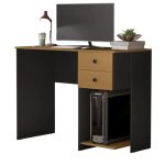 Escrivaninha Mesa de Computador com 2 Gavetas e Suporte para CPU