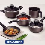 Jogo De Panelas Paris Com 5 Peças Chumbo Tramontina