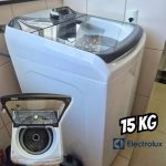Lavadora de Roupas Electrolux 15kg Cesto Inox 11 Programas de Lavagem