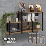 Prateleira De Parede Suspensa Estilo Industrial