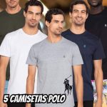 Kit 5 Camisetas Masculinas 100% Algodão Polo Wear Sortido