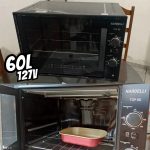 Forno Elétrico De Bancada Nardelli 60litros Top60 Black 110v