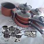 Conjunto Panelas Antiaderente 10 Peças Teflon