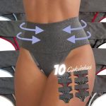 Kit 10 Calcinhas Femininas Cós Alto