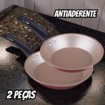Conjunto de Frigideiras Antiaderente Panelux de Alumínio Magnific Cereja 2 Peças