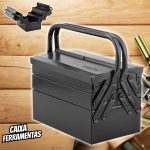 Caixa Metálica para Ferramentas, com 5 Gavetas, 30 x 19 x 20 cm, Vonder