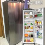 Geladeira Consul Frost Free 342 Litros Cor Inox Com Gavetão Hortifruti