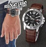Relógio Casio Masculino Collection Couro Mtp-vd01l-1bvudf