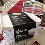 Pote Clear Trio 840 ml, 13,1×16,7×8,5cm, Branco, Coza