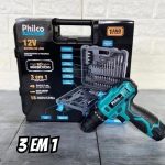 Furadeira Martelete Parafusadeira Sem Fio De 10mm Philco PPF03 12v