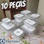 Kit Potes de Plástico Hermético, 10 unidades, Electrolux