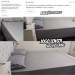 Ponto Palito Casa Laura Enxovais jogo lençol 400 fios king
