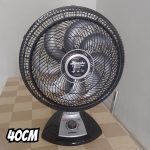 Ventilador 40cm Super Turbo 8 Pás Repelente Pastilha, Mondial, Preto/Prata, 140W, 110V