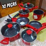 Jogo De Panelas 10 Peças Cerâmico Revestimento Antiaderente – Mimo Style