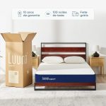 Colchão Casal Luuna Support, 2 Espumas Ortopédica E Térmica, Firme