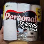 Papel Higiênico VIP Folha Dupla, Personal, 12 unidades