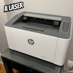 Impressora HP Laser 107w Tecnologia de impressão Laser Wi-F