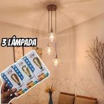 Kit 3 Lâmpada Filamento Led Decorativa Retrô Vintage Âmbar Cor Da Luz Branco-quente