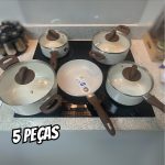 Jogo De Panelas Smart Plus Vanilla Indução Cerâmico 5peças Brinox