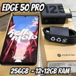 Smartphone Motorola Edge 50 PRO 5G 256GB 24GB Ram Boost Tela 6,7 pOLED Gorilla Glass IP68 – Preto