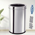 Lixeira Inox C/ Aro 18, 5x29cm Brinox Decorline