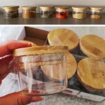 Kit de 6 Potes de Mantimentos de 110ML com Tampa de Bambu – OIKOS