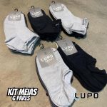 Kit 6 Pares Meias Original Lupo Sapatilha Cano Baixo