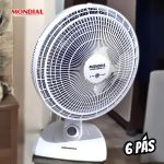 Ventilador De Mesa 40cm Super Power, Mondial, Branco/azul, 140w 110V