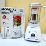 Liquidificador Mondial Turbo Power L-99-WG com Filtro 3 Velocidades 500W Branco e Cinza