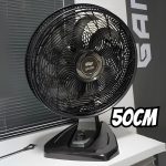 WAP Ventilador de Mesa e Parede 50cm FLOW TURBO, com Tecnologia Silenciosa e Econômica, 8 Pás e 3 Velocidades, 180W