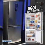 Geladeira/Refrigerador Panasonic Frost Free Duplex Inverse Aço Escovado 460L