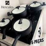 Conjunto Panelas 5 Peças Ceramica 3mm Hercules Indução