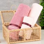 Jogo de Toalhas de Banho Casain/Karsten Otto – Salmão e Euforia 3 Peças