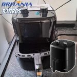 Fritadeira Elétrica sem Óleo/Air Fryer Britânia BFR31 Preto com Timer 3L