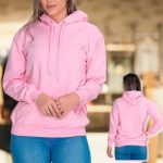 Moletom Liso Flanelado Feminino Blusa De Frio Canguru