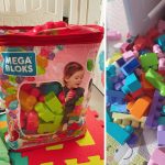 MEGA BLOKS, Sacola Vermelha com 60 Blocos de Montar