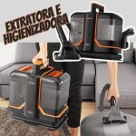 Extratora e Higienizadora Portátil Deep Cleaner II, Mondial, Preto/Laranja, 1800W