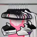 Cabides De Veludo Adulto Fino Antideslizante Roupas 30 Peças