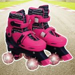 Patins 4 Rodas Paralelas com Luz Feminino Nº39-42 Unik Toys