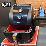 Fritadeira Elétrica sem Óleo/Air Fryer Britânia Redestone BFR50 Preta com Timer 5,2L