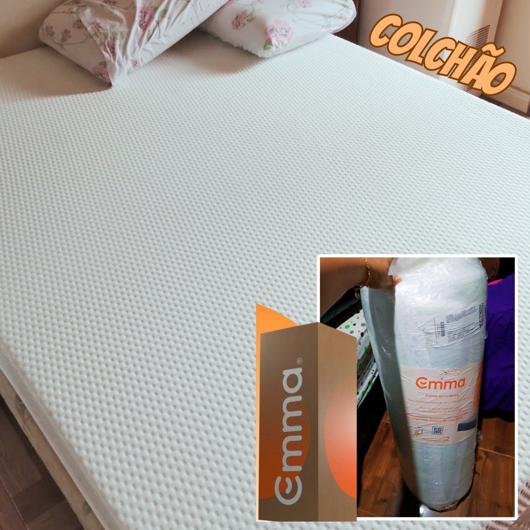 Colchão Casal de espuma D28 Emma Basics 17cm - Adoro Promoção