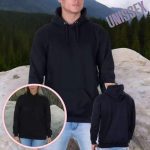 Moletom Liso Algodão Unissex Blusa De Frio Canguru Flanelado