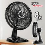 Ventilador de Mesa 40cm Turbo, Mondial, Preto/Prata, 140W, 110V