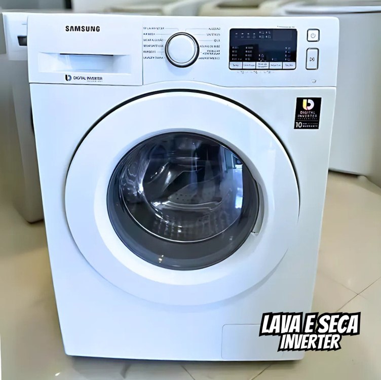 Samsung Lava E Seca Digital Inverter Ecobubble™ Wd10m Branca 10.1kg ...