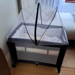 Berço Portátil Desmontável Cercado Sleep Voyage – Cinza