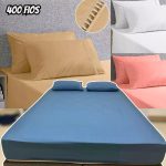 Jogo De Lençol 400 Fios Ponto Palito Cama Queen