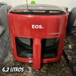 Fritadeira Sem Óleo Air Fryer Eos Chef Gourmet 6.2 Litros Compacta Digital Vermelho Eaf60v 110v